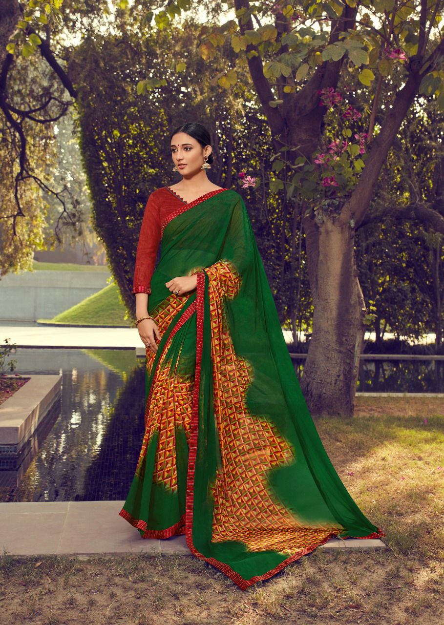 Kashvi Zubaida 2  Latest Fancy Designer Georgette Printed Saree Collection